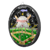 Die Baseball-Feld-sternenklaren Nächte V. 2 Dartscheibe (Vorderseite rechts)