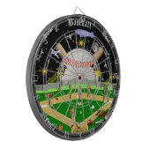 Die Baseball-Feld-sternenklaren Nächte V. 2 Dartscheibe (Vorderseite Links)