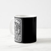 Die Baseball Mama Tarot Card Skelettkaffee Mutter Kaffeetasse (Vorderseite Links)
