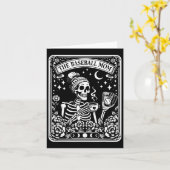 Die Baseball Mama Tarot Card Skelettkaffee Mutter Karte (Gelbe Blume)