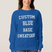 Die BASIC-BLAU-SWEATSHIRT der kundenspezifischen Sweatshirt (Vorderseite)