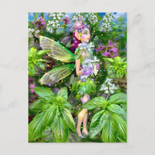 Die Basil Fairy Postkarte (Vorderseite)