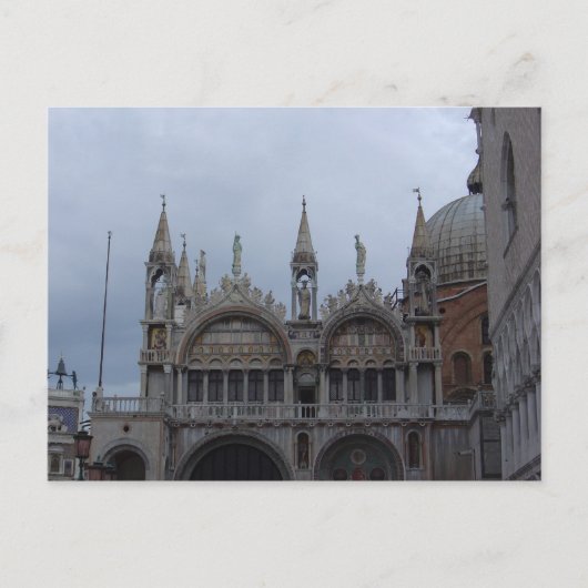 Die Basilika, Markusplatz, Venedig Postkarte (Vorderseite)