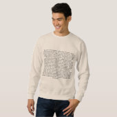 Die Basis alles Bestehens Sweatshirt (Vorne ganz)