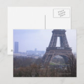 die Basis des Eiffelturms und Montparnasse Postkarte (Vorne/Hinten)