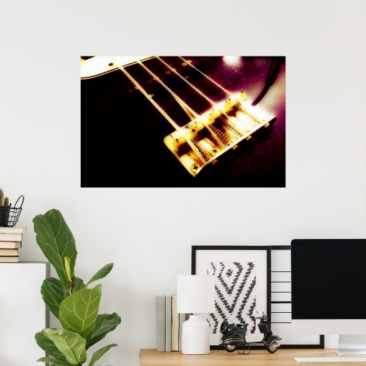 Die Basis eines Basses Poster (Heimbüro)