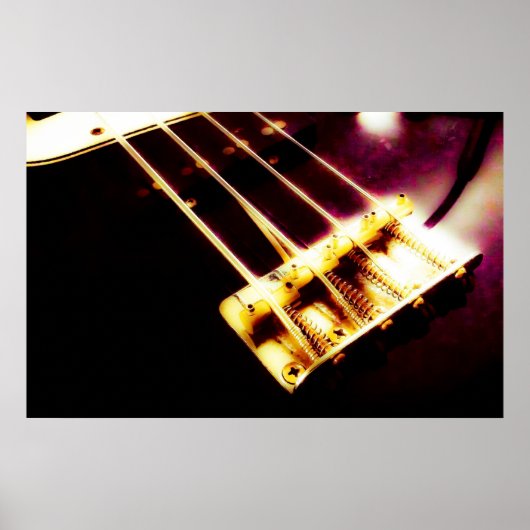 Die Basis eines Basses Poster (Vorne)