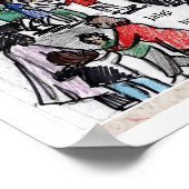 Die baskische Kultur kommt in die Welt illus Poster (Ecke)