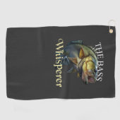 Die Bass Whisperer Dunkles Handtuch (Horizontal)