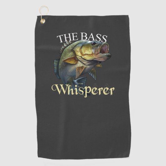Die Bass Whisperer Dunkles Handtuch (Vorderseite)