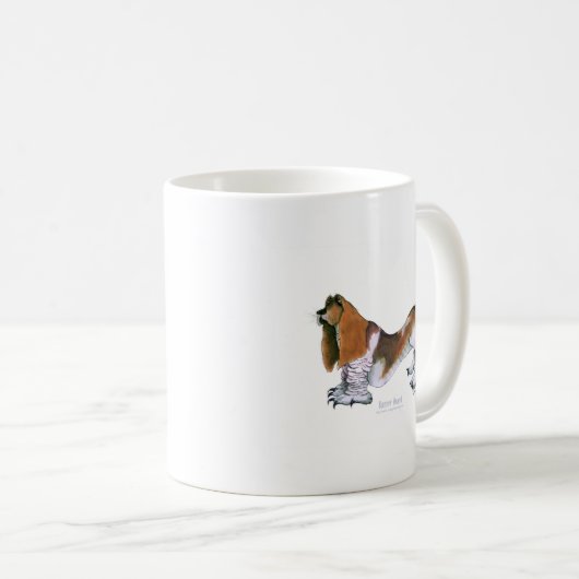 die Basset, tony fernandes Kaffeetasse (VorderseiteRechts)