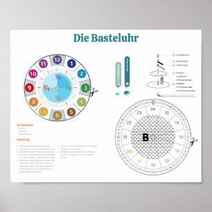 Die Basteluhr von rainbowatch Poster
