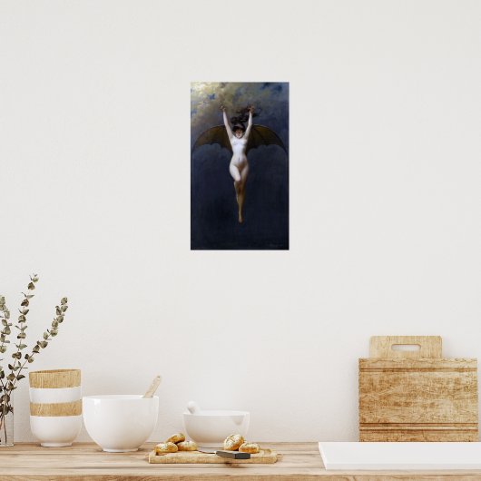 Die Bat-Frau 1890-Poster Poster (Küche)