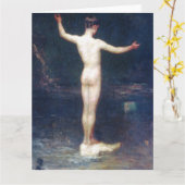 Die Bathers Fine Art Grußkarte Karte (Gelbe Blume)