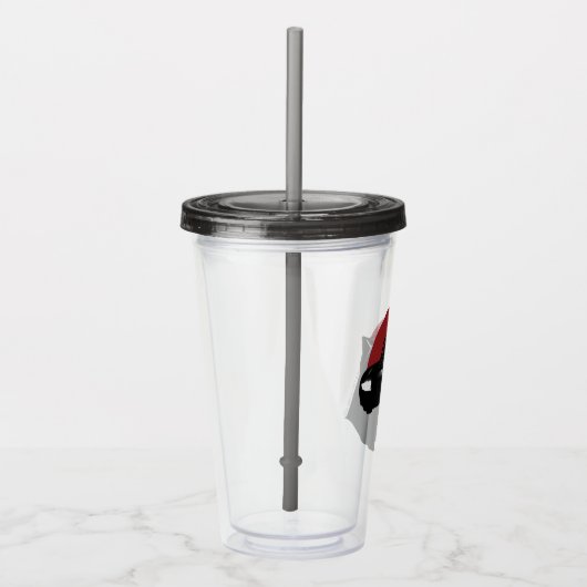 Die Batman & Batmobile Grafik Acryltrinkbecher (Rechts)