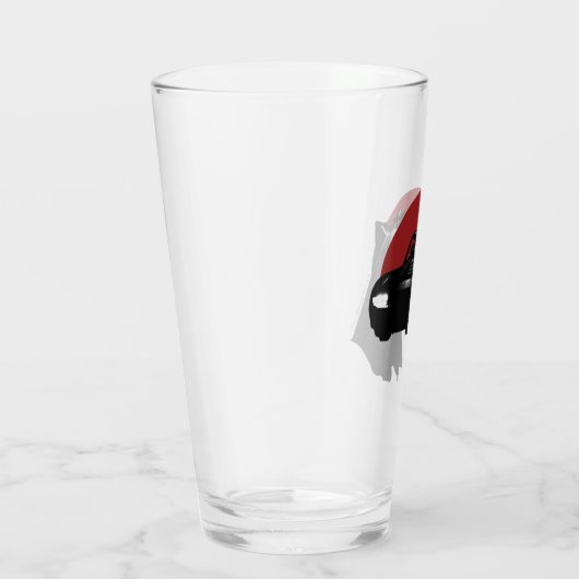 Die Batman & Batmobile Grafik Glas (Rechts)