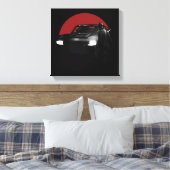 Die Batman & Batmobile Grafik Leinwanddruck (Insitu (Schlafzimmer))