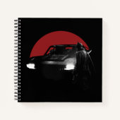 Die Batman & Batmobile Grafik Notizblock (Vorderseite)