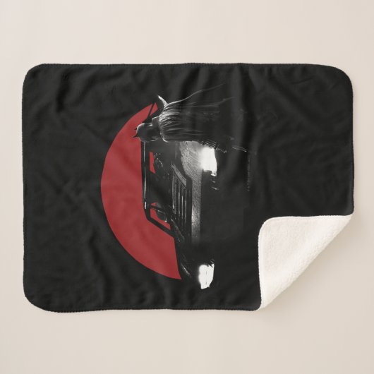 Die Batman & Batmobile Grafik Sherpadecke (Vorderseite (Horizontal))