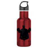 Die Batman Gotham-Silhouette Edelstahlflasche (Vorderseite)