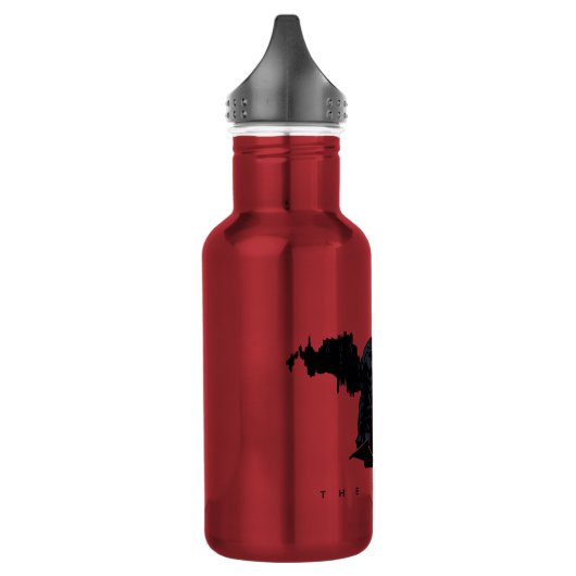 Die Batman Gotham-Silhouette Edelstahlflasche (Links)