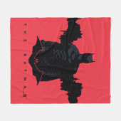 Die Batman Gotham-Silhouette Fleecedecke (Vorderseite (Horizontal))