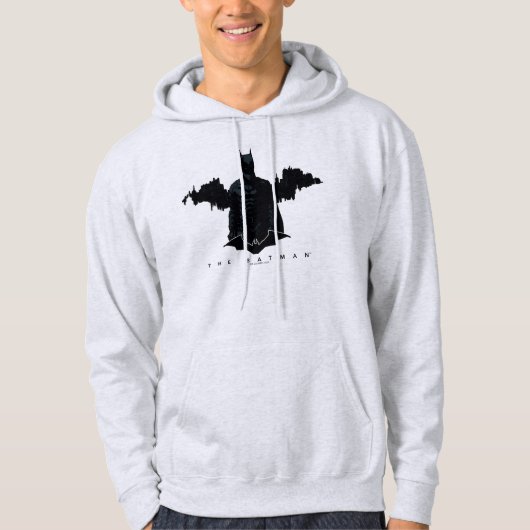 Die Batman Gotham-Silhouette Hoodie (Vorderseite)