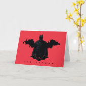 Die Batman Gotham-Silhouette Karte (Gelbe Blume)
