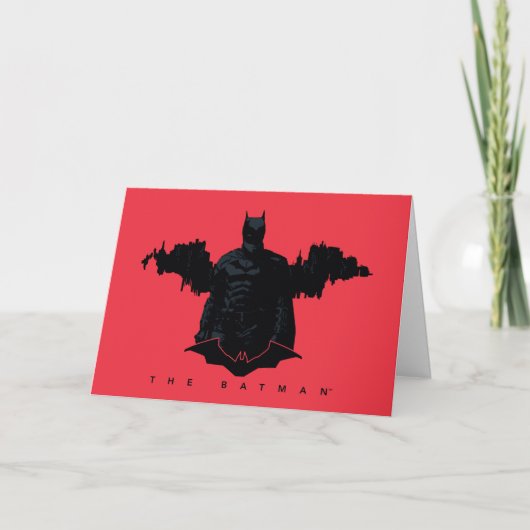 Die Batman Gotham-Silhouette Karte (Vorderseite)