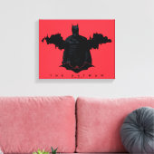 Die Batman Gotham-Silhouette Leinwanddruck (Insitu (Wohnzimmer))