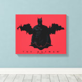 Die Batman Gotham-Silhouette Leinwanddruck (Insitu (Holzboden))