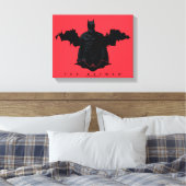 Die Batman Gotham-Silhouette Leinwanddruck (Insitu (Schlafzimmer))