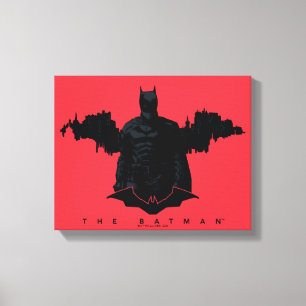 Die Batman Gotham-Silhouette Leinwanddruck