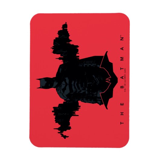 Die Batman Gotham-Silhouette Magnet (Vertikal)