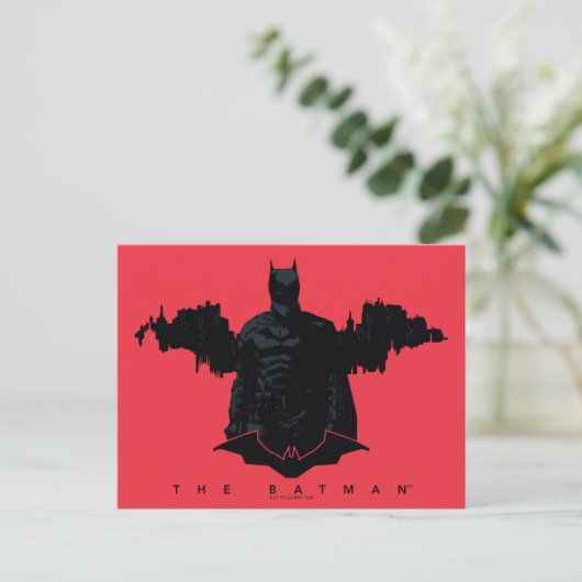 Die Batman Gotham-Silhouette Postkarte (Stehend Vorderseite)