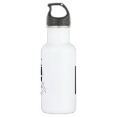 Die Batman-Grafik "Hero" Edelstahlflasche (Rückseite)