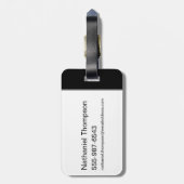 Die Batman-Grafik "Hero" Gepäckanhänger (Rückseite vertikal)