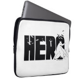 Die Batman-Grafik "Hero" Laptopschutzhülle (Vorne Rechts)