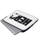 Die Batman-Grafik "Hero" Laptopschutzhülle (Vorne Knopf)