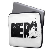 Die Batman-Grafik "Hero" Laptopschutzhülle (Vorderseite Links)