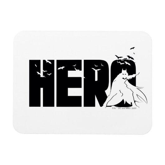 Die Batman-Grafik "Hero" Magnet (Horizontal)