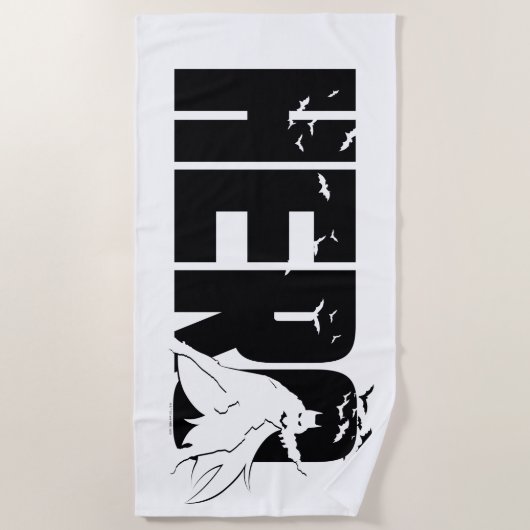 Die Batman-Grafik "Hero" Strandtuch (Vorderseite)