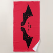 Die Batman Mechanical Bat Wings Strandtuch (Vorderseite)