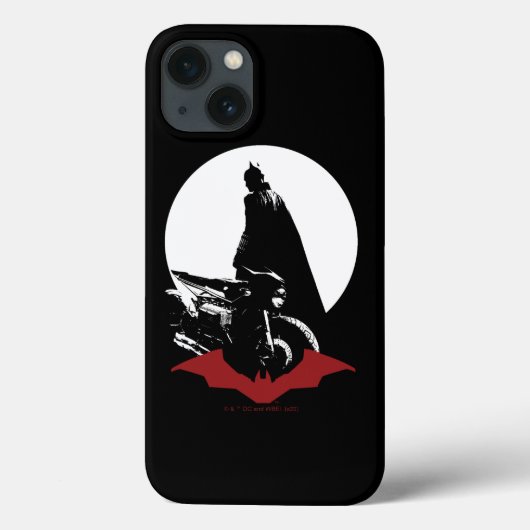 Die Batman Motorrad-Silhouette Case-Mate iPhone Hülle (Rückseite)