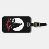 Die Batman Motorrad-Silhouette Gepäckanhänger (Vorderseite horizontal)