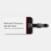 Die Batman Motorrad-Silhouette Gepäckanhänger (Rückseite horizontal)