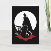 Die Batman Motorrad-Silhouette Karte (Vorderseite)