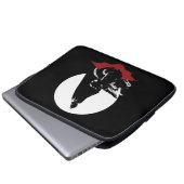 Die Batman Motorrad-Silhouette Laptopschutzhülle (Vorne Knopf)