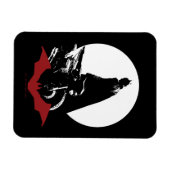 Die Batman Motorrad-Silhouette Magnet (Horizontal)