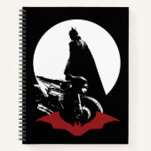 Die Batman Motorrad-Silhouette Notizblock (Vorderseite)